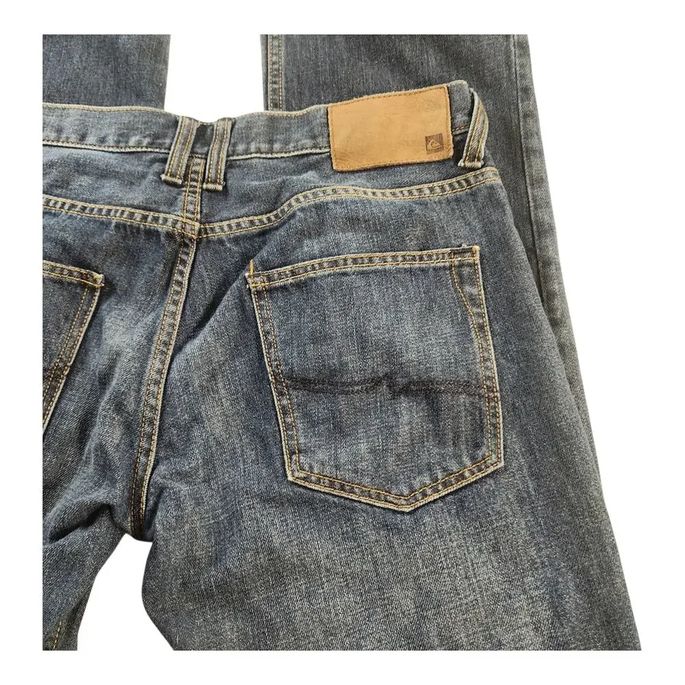 Quiksilver Men's Jeans Regular Fit 31 x 32 Dark-Wash